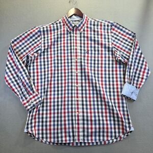 Bugatti Men's Long Sleeve Button Up Flip Cuff Shirt Size XL